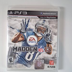 EA Sports Madden NFL 13 Calvin Johnson PS3 Video Game 2012 Blue
